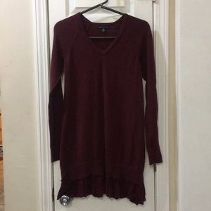 American Eagle red sweater dress